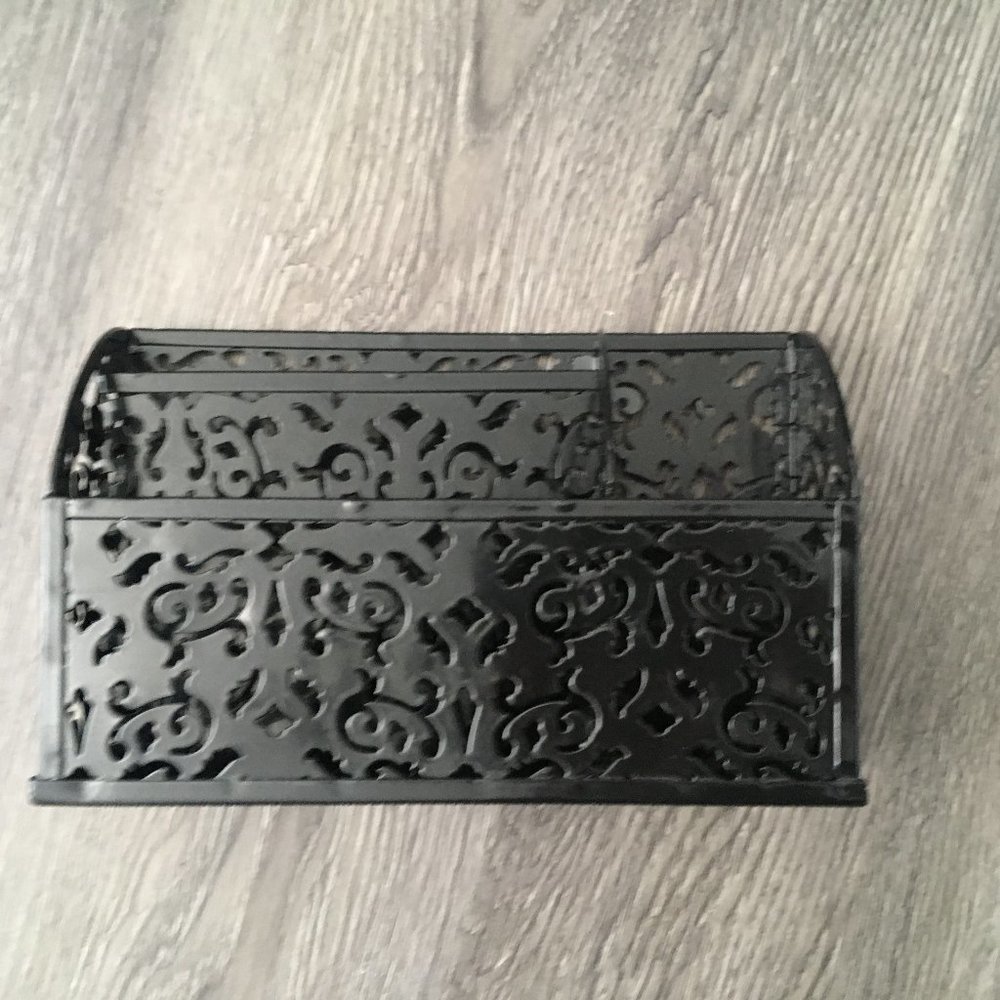 Metal Scroll Design Desk Accessory Organizer - Picture 2 of 3